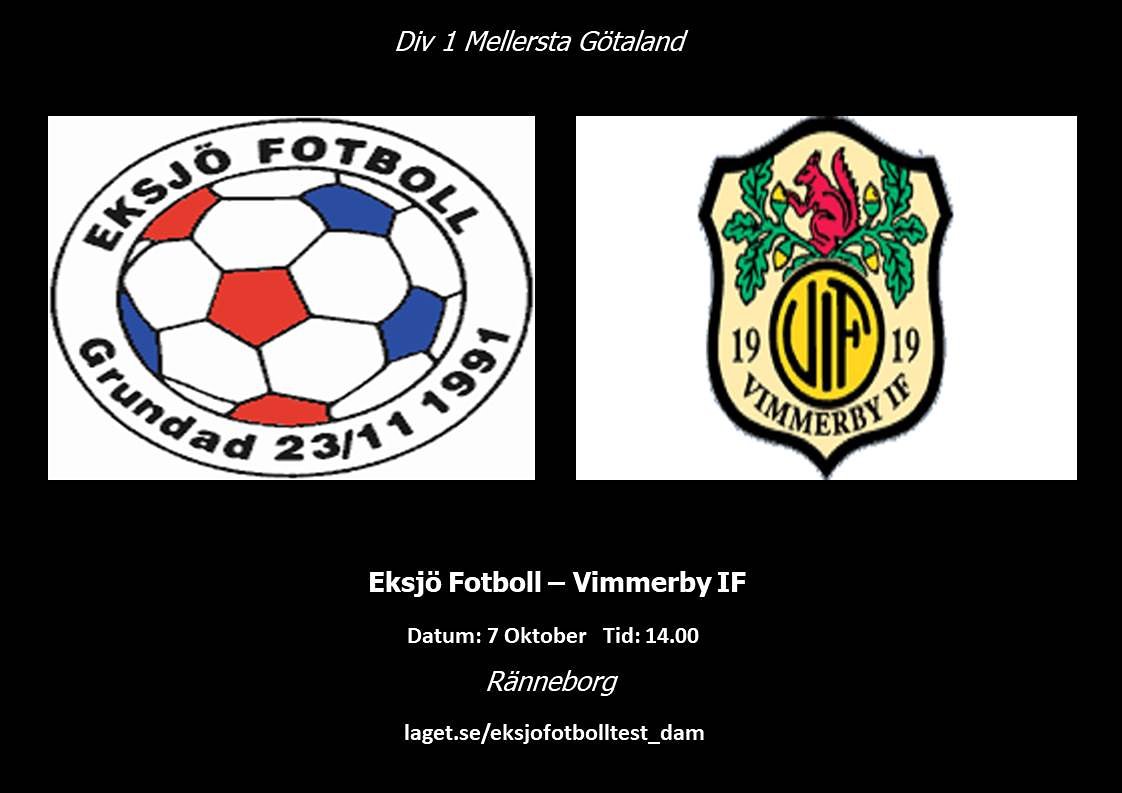 Årets sista match avslutas med derby mot Vimmerby på hemma plan💪
Matchstart är 14.00 missa inte det👊#eksjödam #div1mellersta #derby