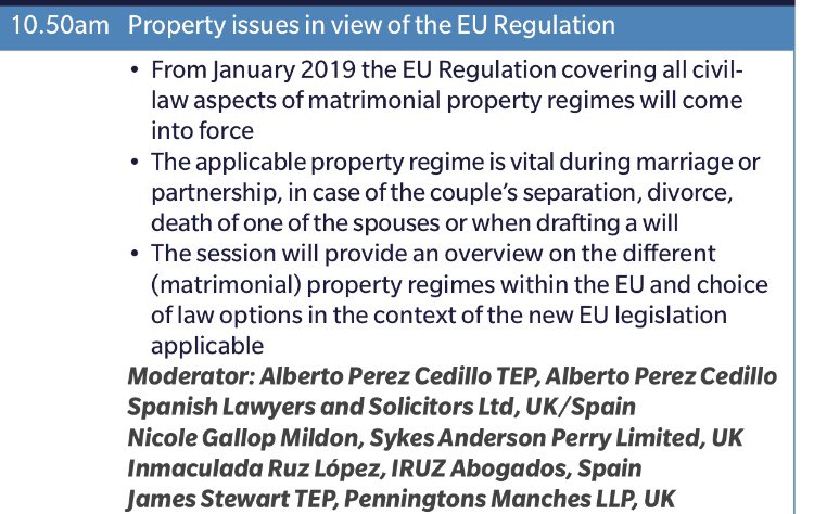 IAFL_FamLaw's tweet photo. IAFL Fellows Alberto Perez Cedillo and @JamesStewartEC2 attended last week’s #STEPEurope Conference in #Luxembourg & presented on the EU Matrimonial Property Regulation (MPR) which comes into force in 18 #EU jurisdictions (ex UK, IRL & DK) in January 2019. #IAFL #STEP #FamilyLaw https://t.co/8lJ04mJun6
