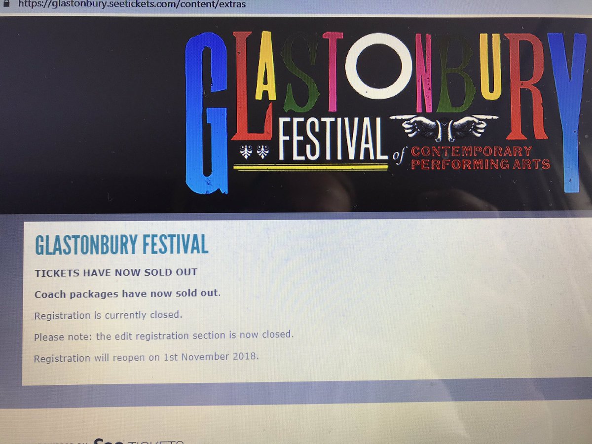 Ah well, another time yeah? #Glastonbury2019