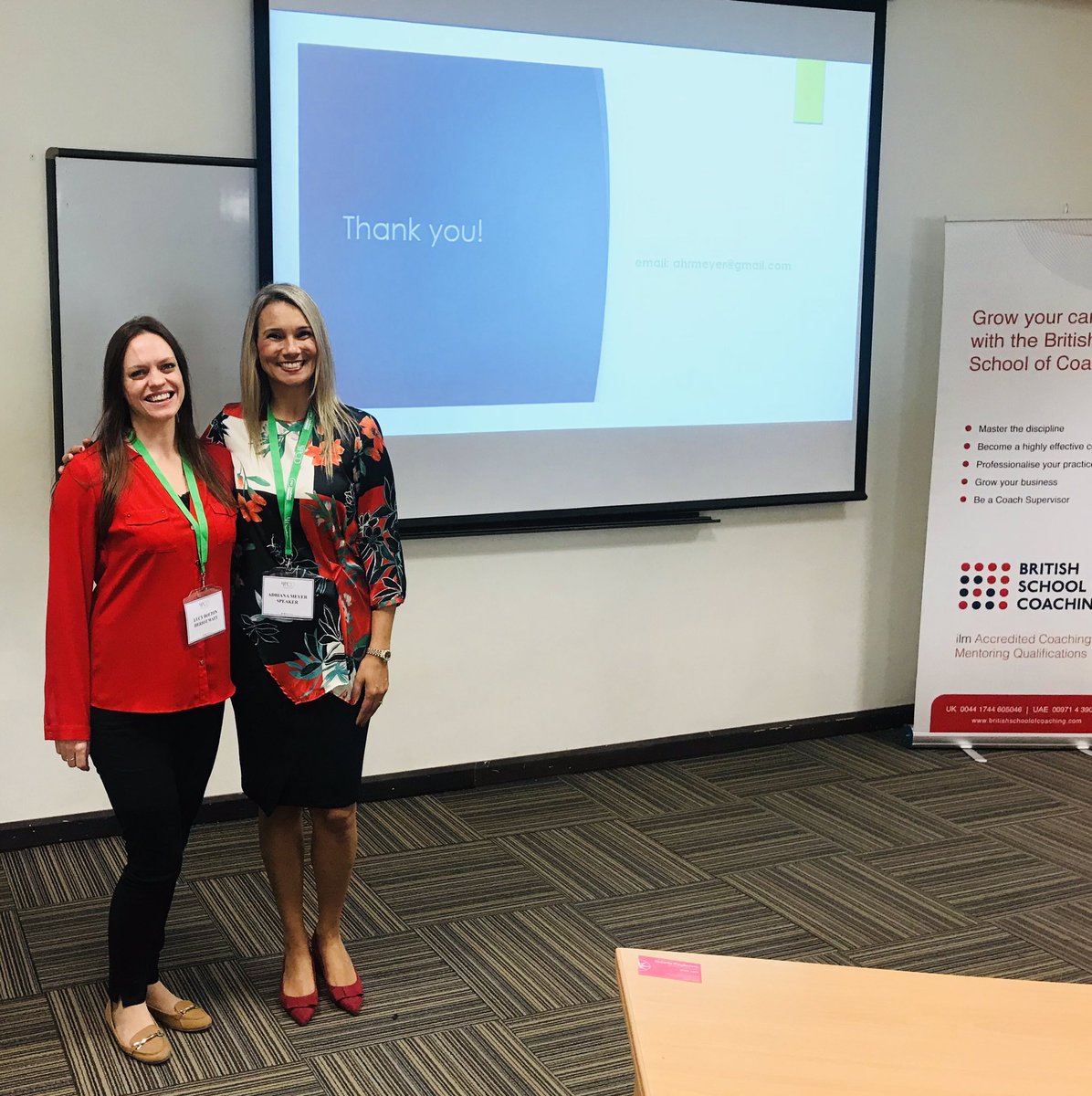 Lubol22's tweet photo. Great to have our @HWUDubai MSc #Business #Psychology alumni π©πΌβπAdrianna Meyer return from Portugal π΅πΉ to run a #coaching session based on sports coaching & mental performance! #ipcd_2018 @PsychDXB @HWPsych @heriotwatt_soss ππΌππΌ Interesting sessions linking work & sports coaching! https://t.co/cd556edrZg