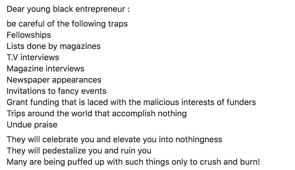 babusinyoni's tweet photo. An urgent love letter to the black entrepreneur by Nodumo Magadlela. https://t.co/LDirRAg5qv