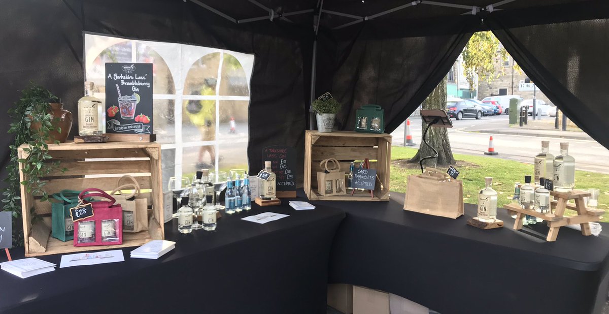 spiritsofbronte's tweet photo. 🌟All set up and ready for you @realfoodiIlkley🌟
.
.
Plenty of artisan market stalls today... #gin #slowgin #jam #soup #fudge #lasagna #truffles #cider #bread #pies #cheese #Herbs #tea and plenty more!
.
.
🌟🌟🌟🌟10-3pm🌟🌟🌟🌟 https://t.co/foVgUYoV9Q