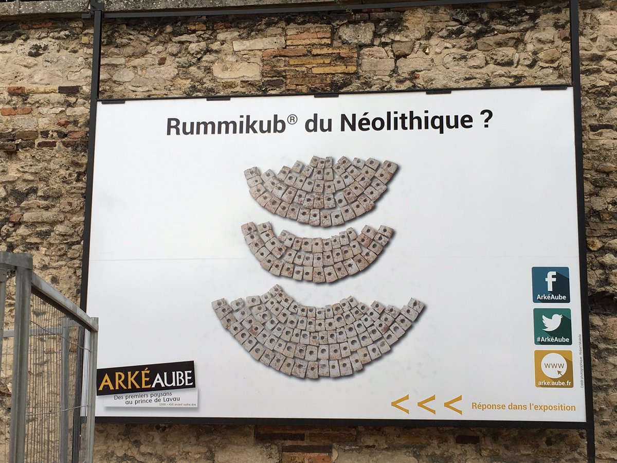 jmvanhoutte2's tweet photo. #ArkéAube #FDS2018 #Inrap #AubeDépartement
Deux archéologues de l’Inrap vous proposent des visites de l’exposition ArkéAube. 
Le néolithique avec Fabien Langry-François à 10 h 15, 14 h 30 et 16 h 15. 
L’âge des métaux à 11 h, 15 h 15 et 17 h 15 avec Rebecca Peake. https://t.co/b5OefW4A02