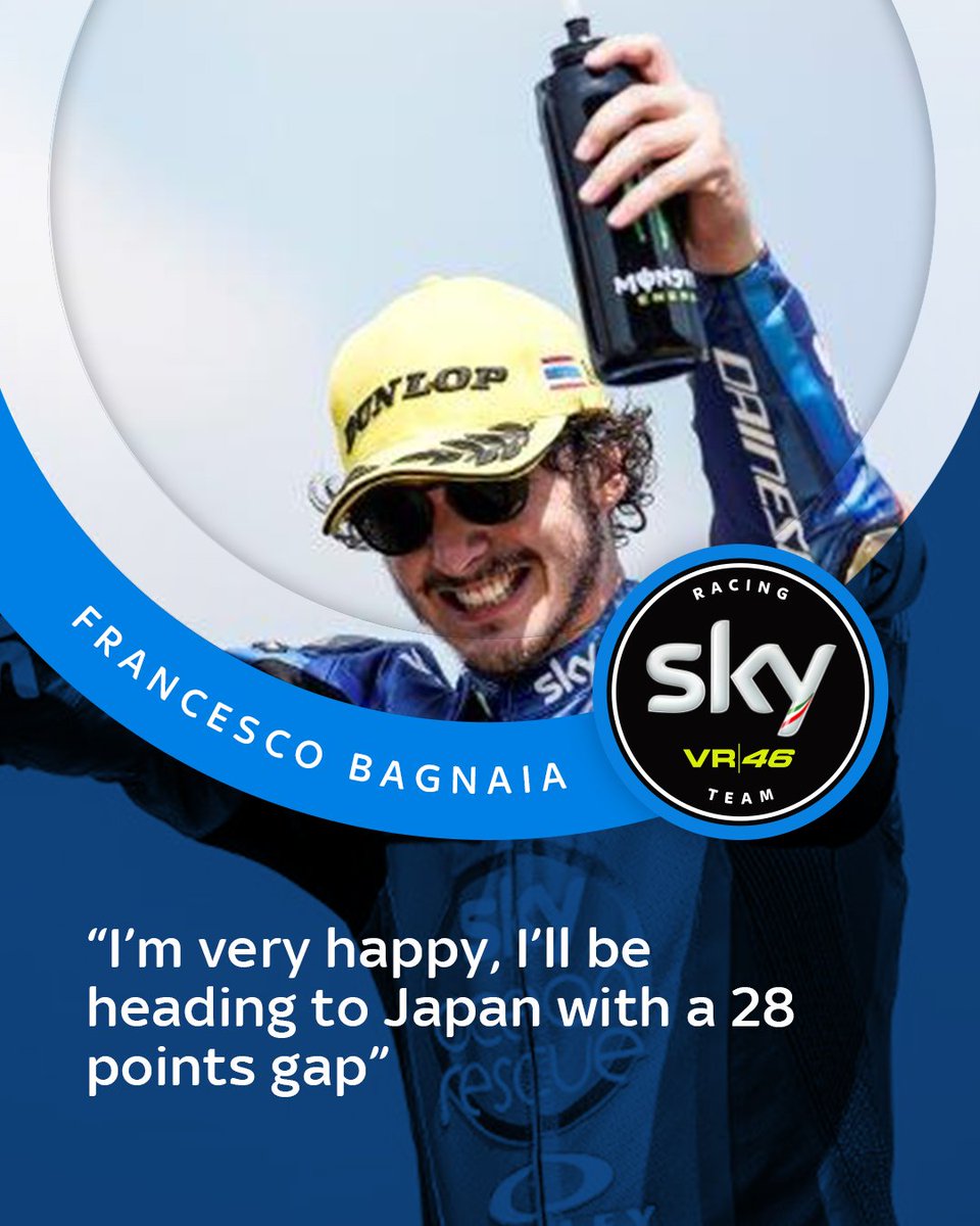 VR46RacingTeam's tweet photo. 🗣 @PeccoBagnaia’s words after the #SkyVR46Thai 🇹🇭 #ThaiGP https://t.co/vTbeoHww0f