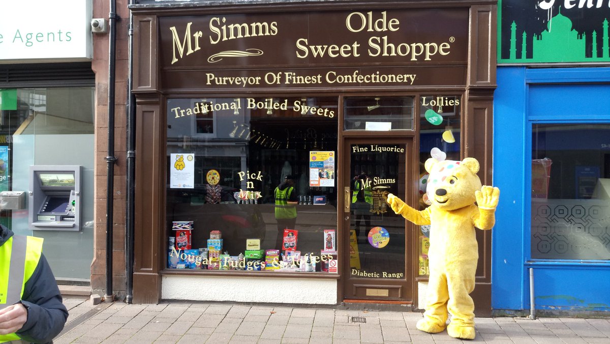 penrithrotary's tweet photo. Pudsey #mrsimmspenrith who are selling raffle tickets for a baby Pudsey. @MencapEden @Catstycam @BBCCountryfile @bbbCinN @penrithrotary #PenrithRocks #PenrithRocksforPudsey https://t.co/y4LRTHjM3T