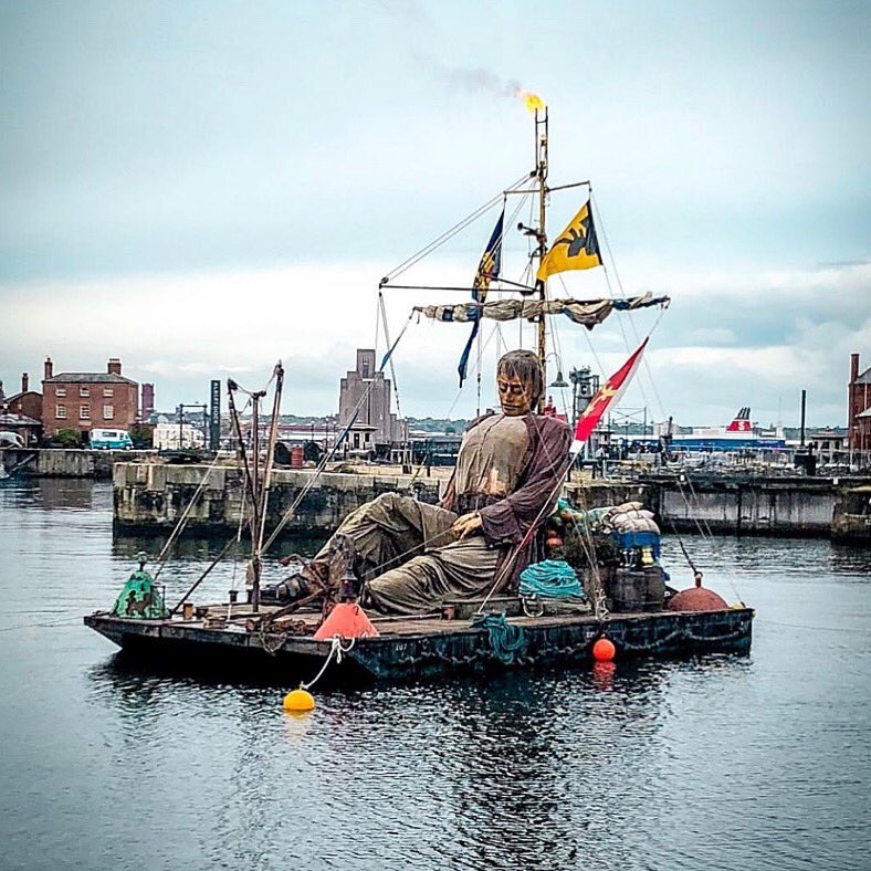 theAlbertDock's tweet photo. Today we set sail on yet another GIANT weekend in Liverpool

Make sure you join us on the Waterfront today between 10.30am - 12.30pm as we say farewell to our beloved giants.⠀
⠀
#RoyalAlbertDockLiv #liverpool #waterfront #littleboygiant #liverpoolgiants 

📸 credit @cathycrist https://t.co/qsBJ4JlKCh
