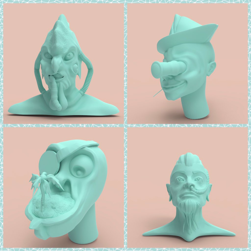 innyspa's tweet photo. My speed sculpt/ everyday 😄💨💨 #3d #speedsculpt #everyday #zbrush #zbrushsculpt #creature #sculpt #conceptart #art #digitalart #digitalartist #art #cgi #face #process #wip #skills #day https://t.co/OXmeX4lylM
