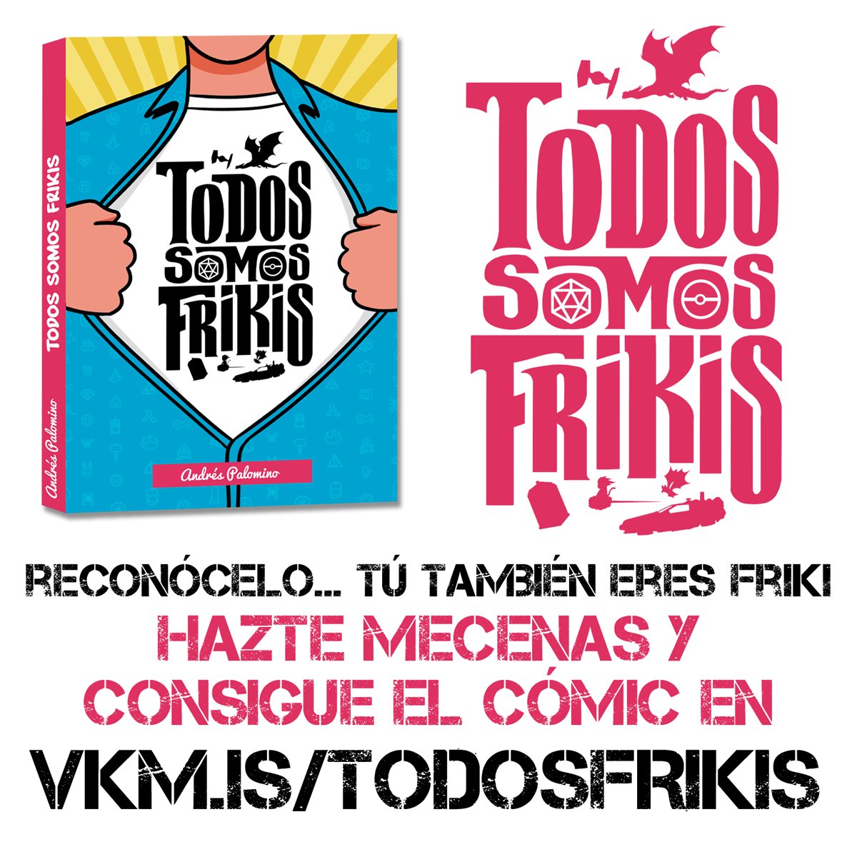 CronicasPSN's tweet photo. Réconócelo, tú también eres friki. RT+Follow, si llegamos a 500 RTs, #TodosSomosFrikis GRATIS en PDF para todos los que hayáis compartido. https://t.co/lNySfjP4Ic https://t.co/7HEtjX9IaO