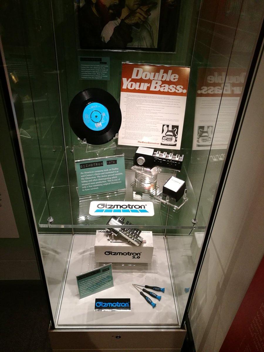 StrawberryNorth's tweet photo. Happy Birthday to @kevingodley9  Amongst all his creative work, of most interest to visitors at the @StrawberryFifty exhibition was his invention of the Gizmo with Lol Creme. Thanks to the generosity of @GuitarGizmotron this wonderful artefact will be staying in @SMBC_Museums https://t.co/PxZ07gRchk