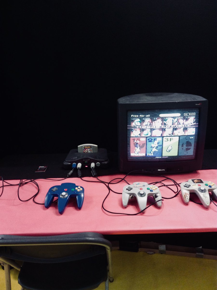 HypestTeam's tweet photo. Who's ready for Day 2!? We have N64 at Retro Made in Asia! #RetroMadeInAsia #NamurExpo #SmashScene #HypestTeam #Smash64 #Nintendo64 https://t.co/V4zkPSaMiZ