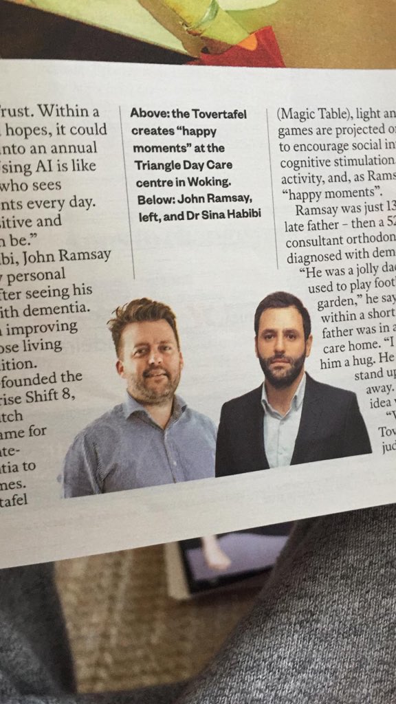 ToverCareUK's tweet image. Excited to feature in @thesundaytimes @thetimes magazine today discussing the happy moments we are producing around the country! #magictable #happymoments #pickupacopy