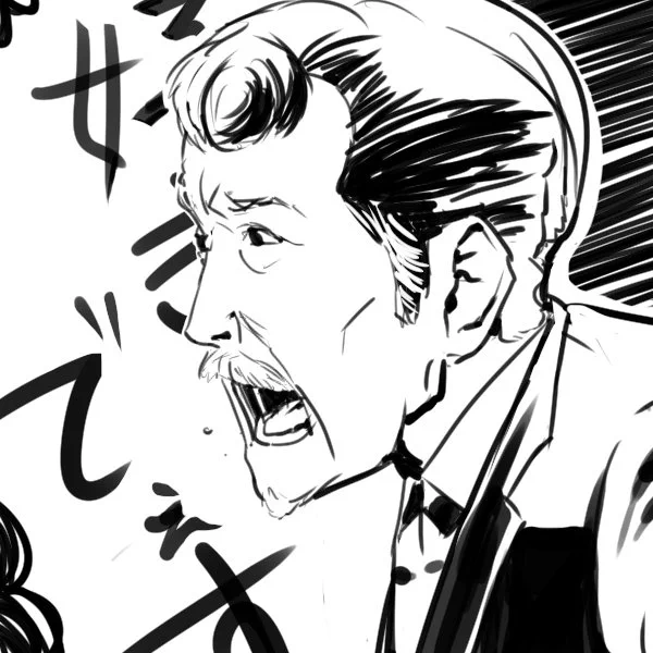 気づいたら部長描いてた 