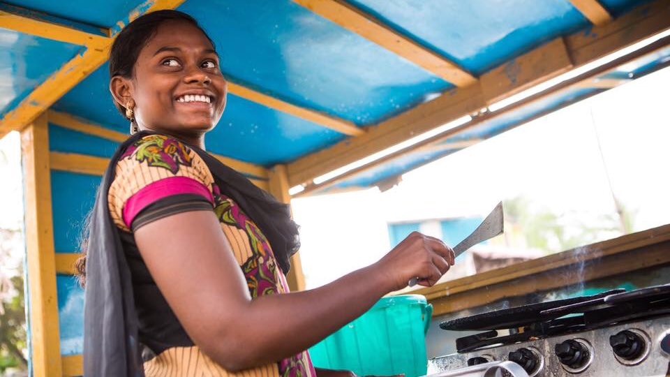 ZoeEmpowers's tweet image. "I felt ashamed when I searched garbage piles for plastics to sell the garbage collector. Having my own breakfast business has given me dignity and quadrupled my income." - Shaweema, ZOE India

#WeAreZOE #IncomeGeneration #CookingPots