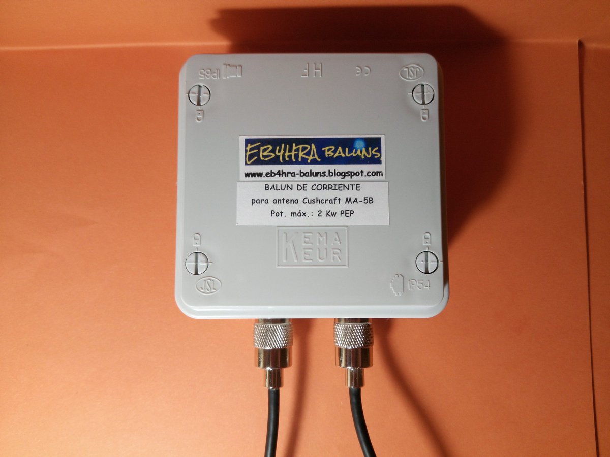 EB4HRA's tweet photo. No te convence el balun de tu antena Cushcraft MA-5B?

Consúltame....

https://t.co/KQVVY65EOK

*** EB4HRA BALUNS *** https://t.co/nmM3ubBOlZ