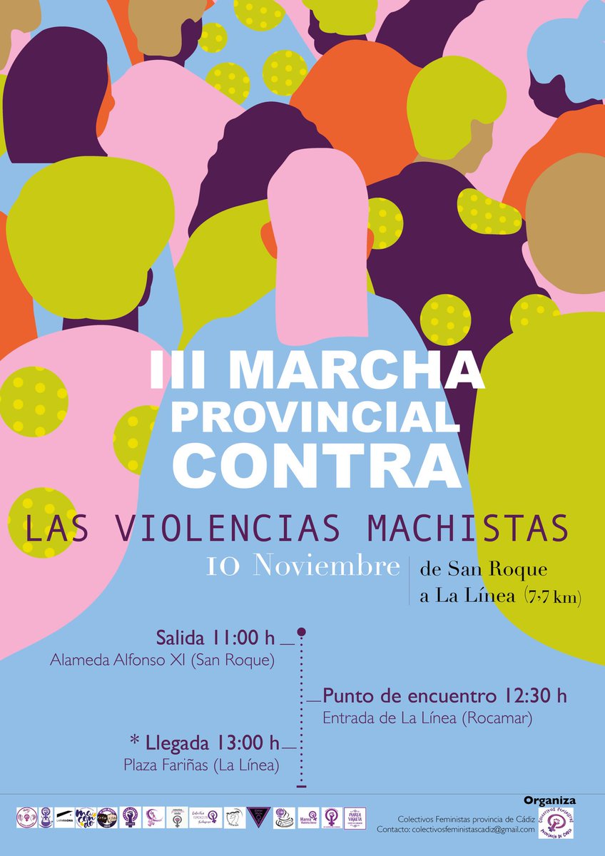 III Marcha Provincial contra las Violencias Machistas el próximo 10 de noviembre! #NingunaAgresiónSinRespuesta #NiUnaMenos #VivasNosQueremos