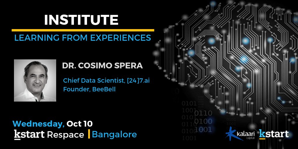 Kalaari's tweet photo. .@cosimospera will be speaking on building effective recommendation systems at @kstartindia, on Oct 10th, 2 pm onwards.
RSVP to attend: https://t.co/TM1HoQQuR8
#Institute #LearningFromExperiences https://t.co/71BfGkkCBz