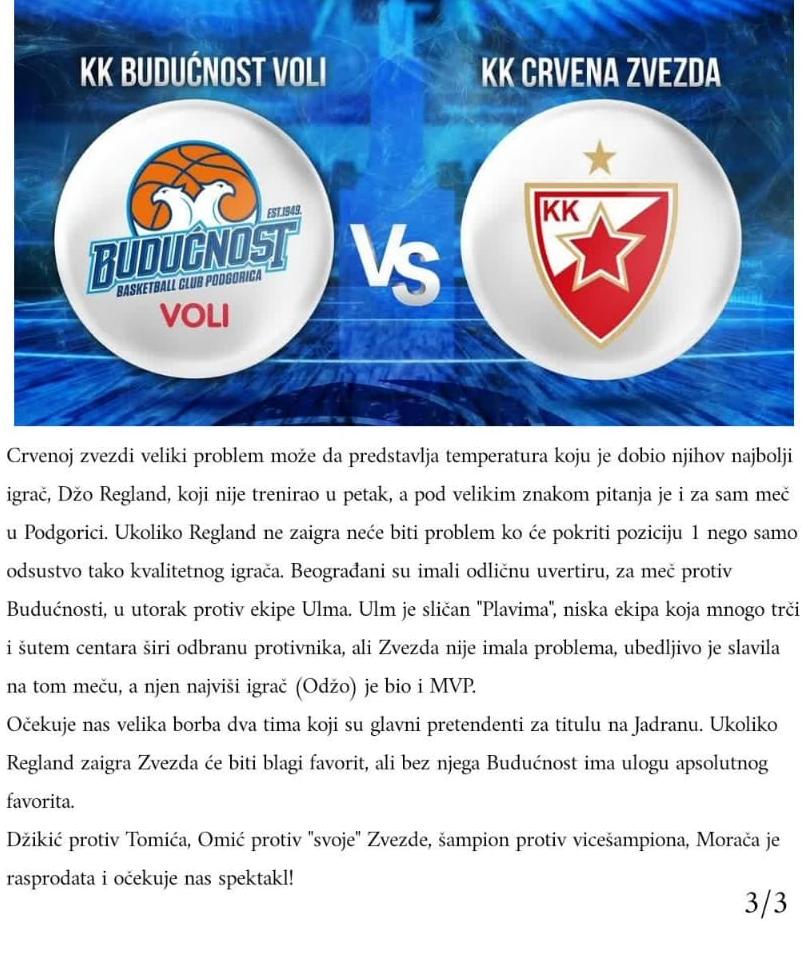 PassExtra's tweet photo. Najava derbija kola! #ABALiga #kkcz #kkbud https://t.co/DENvJI6qT7