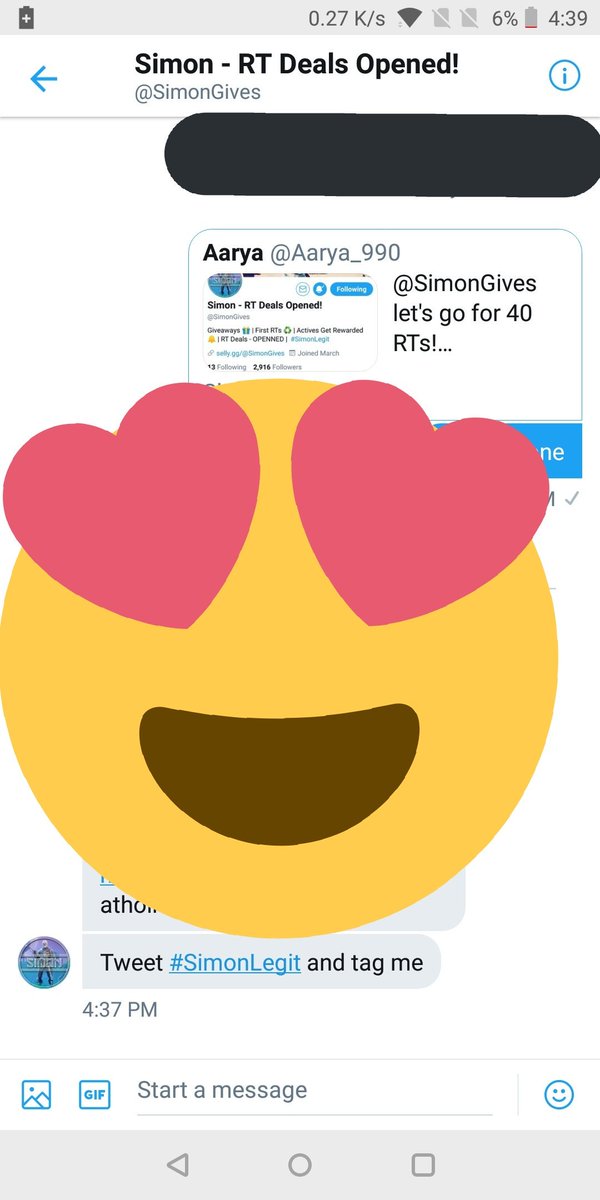 Aarya_990's tweet photo. @SimonGives #simonlegit just got my 5 random accounts from his retweet deal βΊοΈ https://t.co/fKWYH6otdi