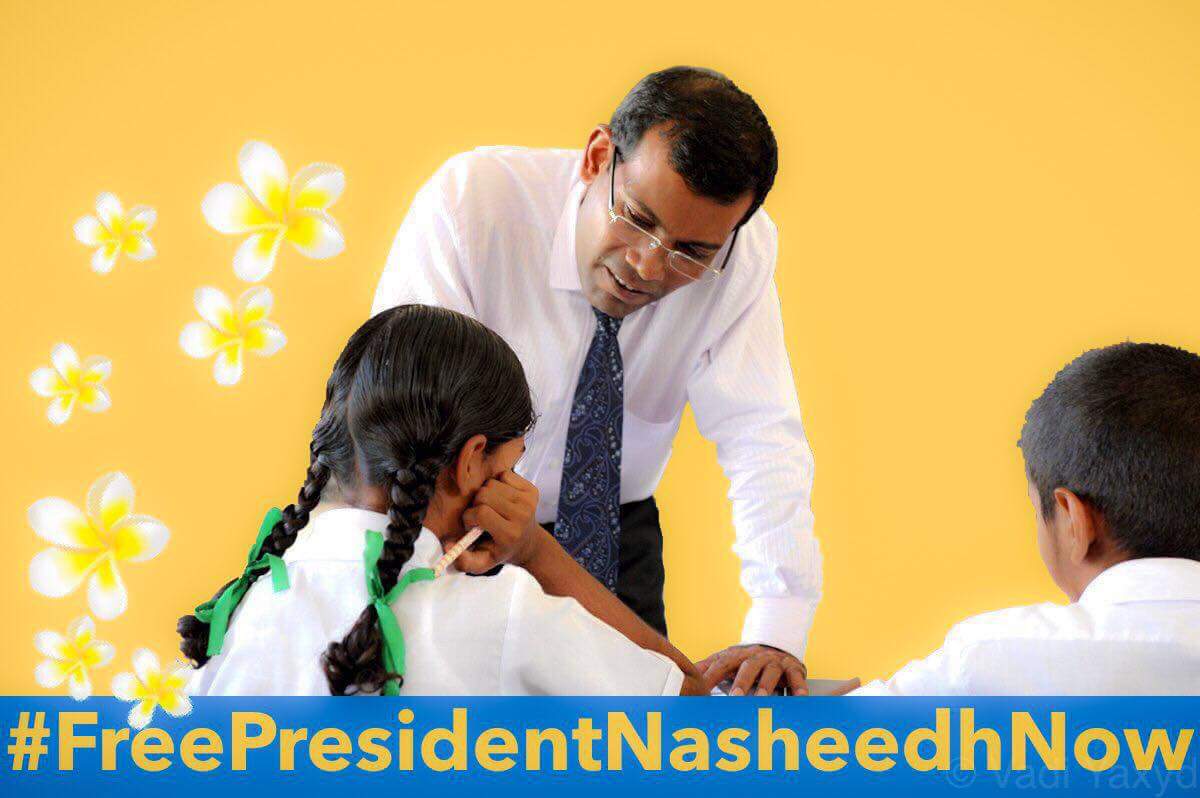 IllathHassan's tweet photo. #24DaysMore
#01November2018
#FreePresidentNasheed https://t.co/OYZnOF6Ohs