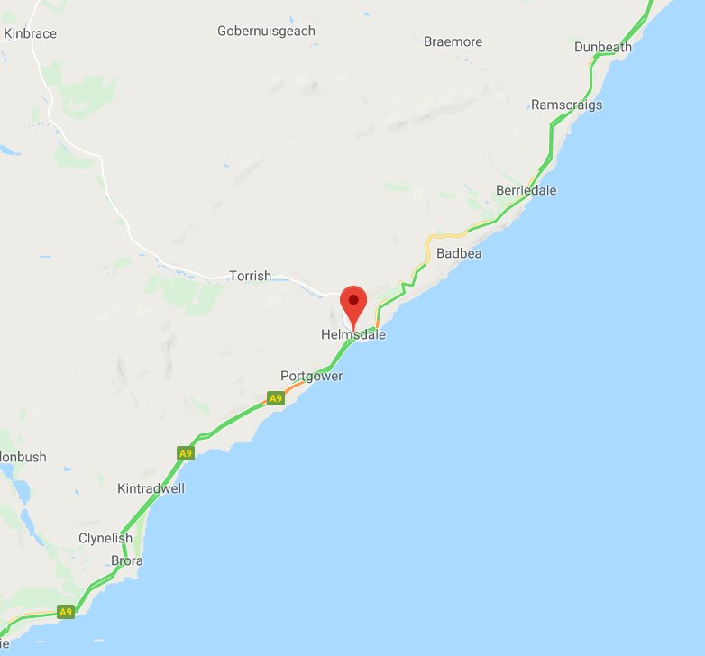 trafficscotland's tweet photo. ❗️NEW❗️12:05⌚️
#A9 is ⛔️CLOSED⛔️ both ways at Helmsdale due to a lorry fire. All emergency services are on scene.
#TakeAnotherRoute @HighlandCouncil https://t.co/2r84qVJ8Q4
