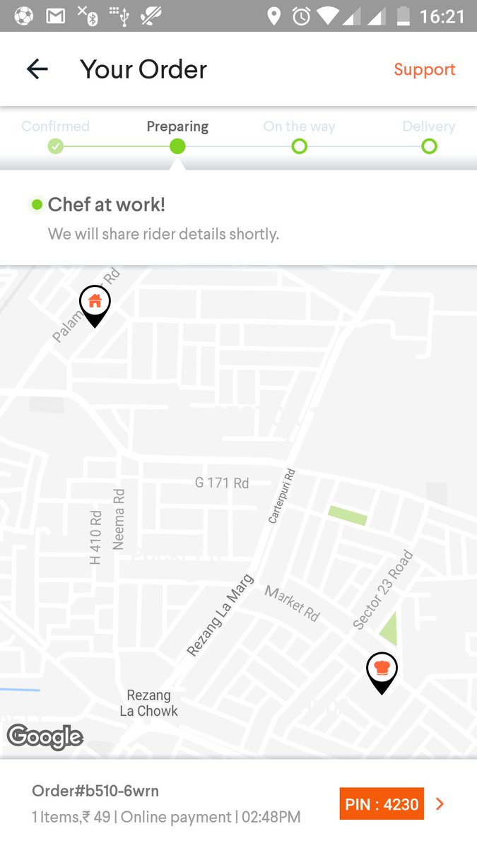AmitDubey28's tweet photo. @foodpandaIndia thank you so much! This is great service. I ordered parathas for my lunch and now I am hoping that I might get it by dinner. Fantastic service! #BoycottFoodPanda #Fraudpanda https://t.co/icBpTjFjy3
