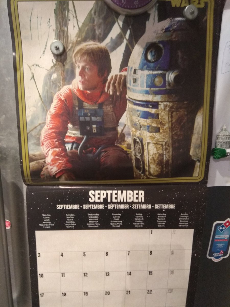 Eventhougt is already October,  my calendar stopped in September. 
@HamillHimself 
💗
#BestImageCalendar 
💕