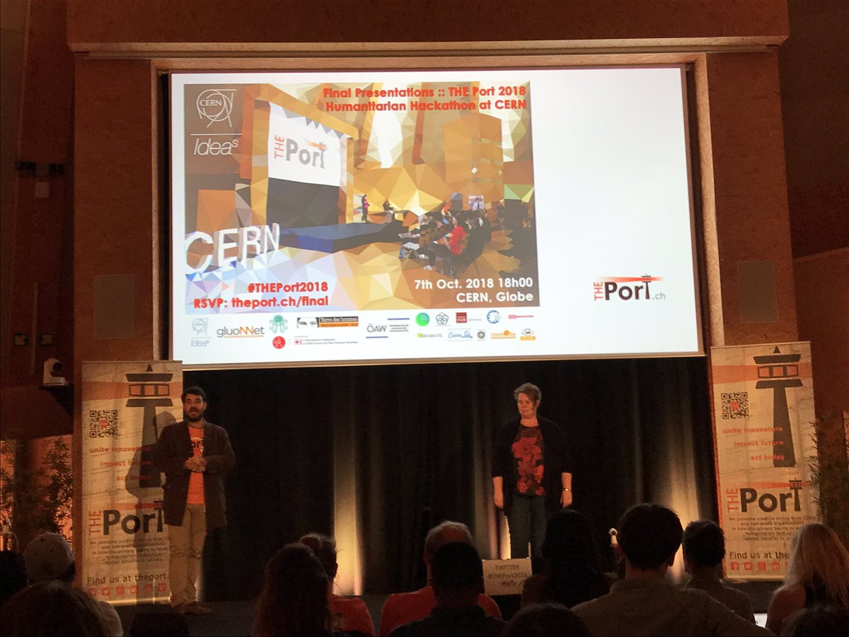 jukkaojasalo's tweet photo. #THEPort2018 final presentatios of hackathon in Globe #CERN . Ideasquare @IdeasCERN is the partner and site of #CERNbootcamp next Summer June 2019. #laureamasters https://t.co/XseKwqQKtG
