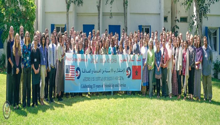 MoroccoWNews's tweet photo. With the arrival of the US Peace Corps’s 100th group of volunteers in #Morocco, the organization celebrates “55 years of friendship.”
#USA #USPeace @PeaceCorps
 https://t.co/61XbiXSPKS https://t.co/arKuEqEBZP