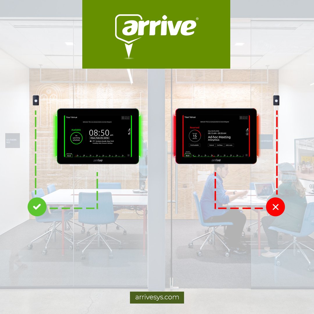 arrivesystems's tweet image. Arrive InfoPoint gives smart meeting room solutions: Never accidentally walk into a meeting in progress again!
#arrive #roombookingsystem #infopoint #onepoint #automation #control #roomsignage #roomscheduling