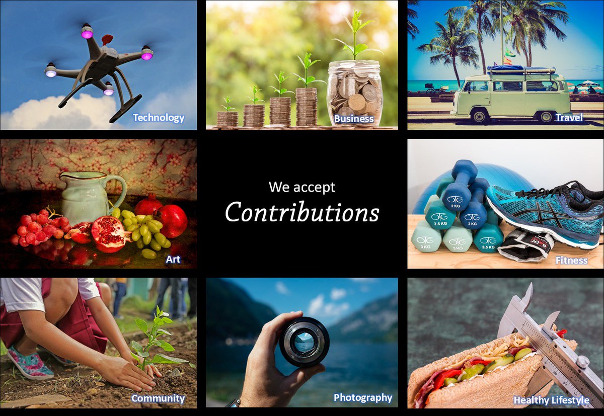 QualityLifeMag's tweet photo. We accept contributions ...
If you are a writer, you can share your articles with the world ... 
If you are an artist, you can share your work in our Gallery.
You can find more details at:
https://t.co/1G0ydbNrPz
share with friends who maybe interested.
#writers https://t.co/5p5UH5dmg6