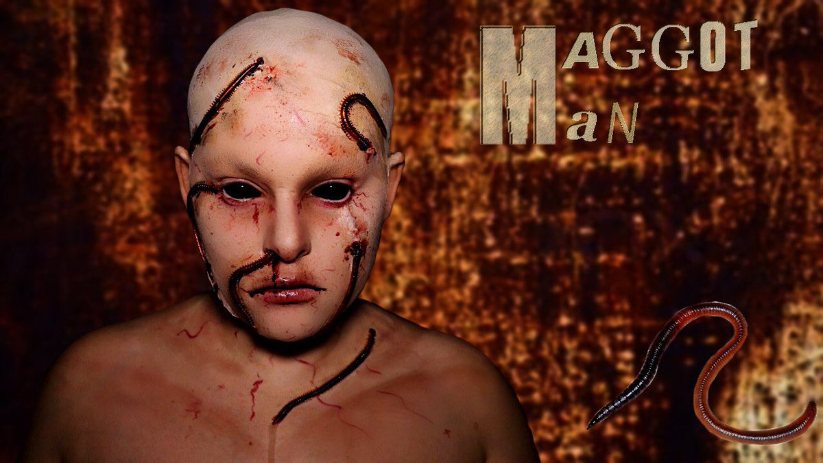 LussiDLM's tweet photo. NOUVELLE VIDÉO DISPO ➡️ https://t.co/3etbFMpzDw clique si tu ne veux pas que ces gentils insectes viennent sur toi 🎃 #lussidlm #makeup #maquillage #horror #sfx #fx #sfxmakeup #fxmakeup #gore #blood #maggot #worm https://t.co/T744NJGoCj