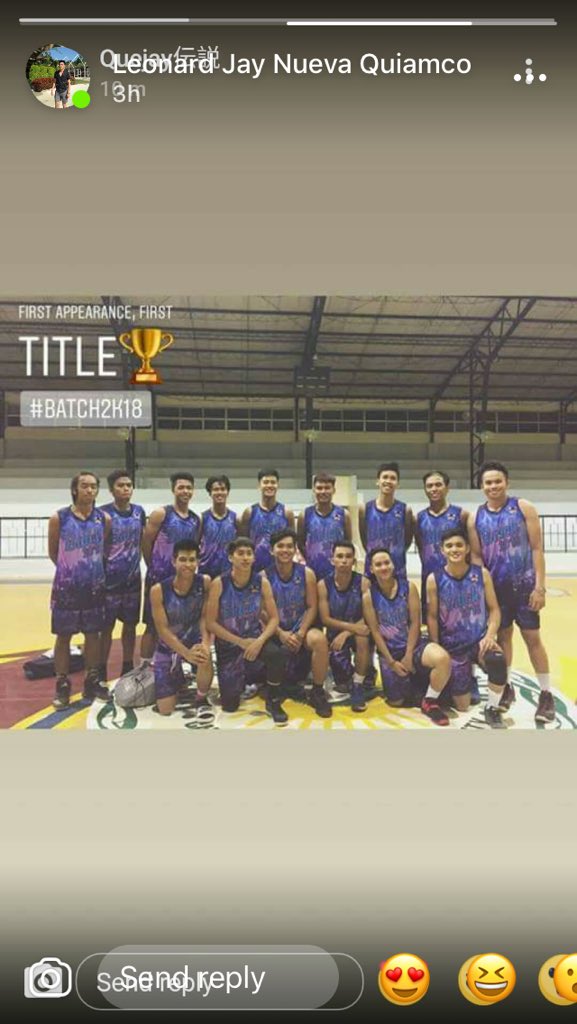 poyxpoy's tweet photo. Championππ#Batch2k18 https://t.co/Yh5Ewq4P4H