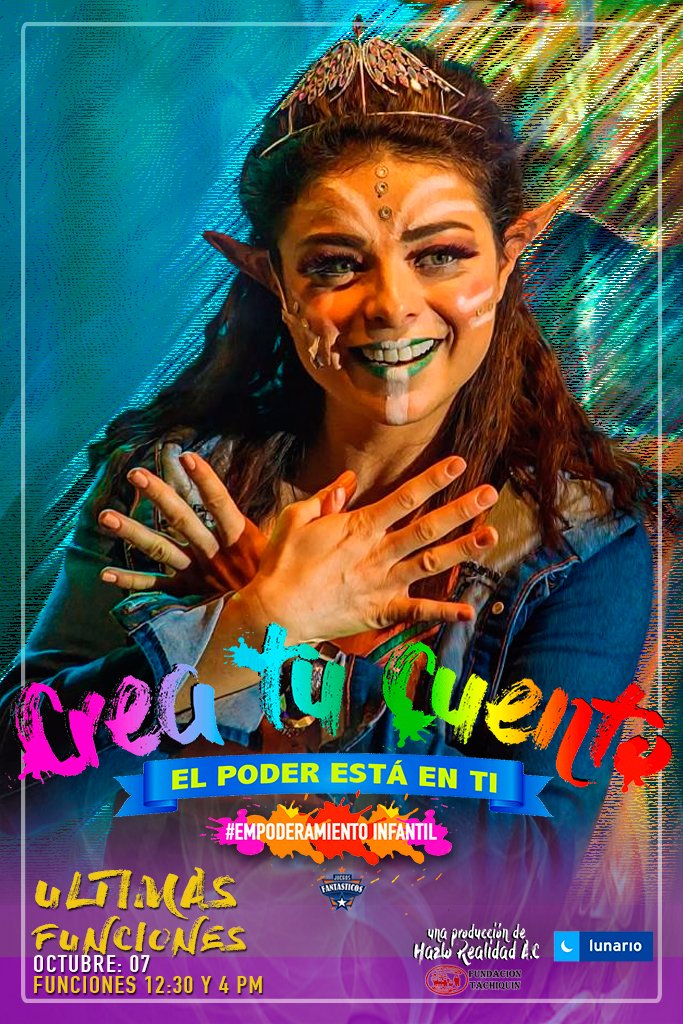 Acompaña a #Sao y a la Liga Mágica a descubrir quien es el Villano que está convirtiendo los cuentos en historias de terror.
👉ÚLTIMA FUNCIÓN en #CDMX. 🗓 07 Oct 2018 🕓 4pm👈
Boletos en Taquilla con Descuento Especial. 📍 <a href="/LunarioMx/">Lunario</a>
#EmpoderamientoInfantil