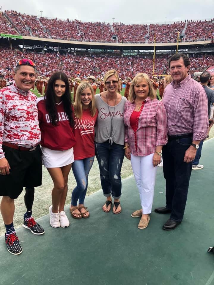 MajorEdPulido's tweet photo. What an honor and privilege to have been selected as the Veteran Captain of the game representing AT&amp;T, my fellow Veterans,  Folds of Honor OKC and the great State of Oklahoma. A big thank you to AT&amp;T, Jason Constable and the Governor’s Office for honoring me and my family. https://t.co/HivP8VxRJT