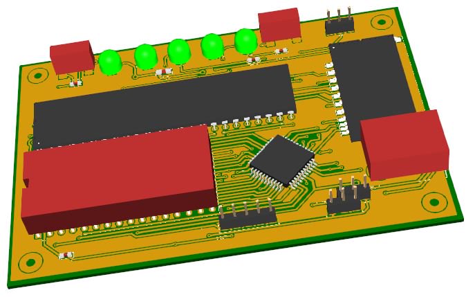 wcinp's tweet image. PICを使った３チップ構成の自作68KマイコンでCP/M-68Kが動いているようなのでDesignSparkPCBでパターン設計したみた。
前回のZ80の3チップ基板より基板サイズを少し小さくしたのでパターンが込み合ったけどなんとかできた^^
piclabo.blog.so-net.ne.jp/Pic24Cpm68K_Pcb
＃CPM68K #DesignSparkPCB #Pic24CPM68K