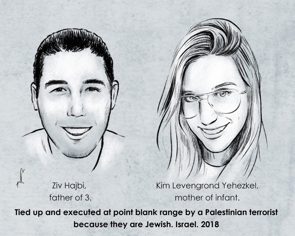 irlisrAlliance's tweet photo. @simoncoveney The Palestinian Authority will now collect the bank details of the terrorist’s family who gunned down these two Israeli Jews this morning, and pay them a generous monthly salary. This is unacceptable! #NoPayForSlay #Terror #Israel https://t.co/lO7HYyzQx3