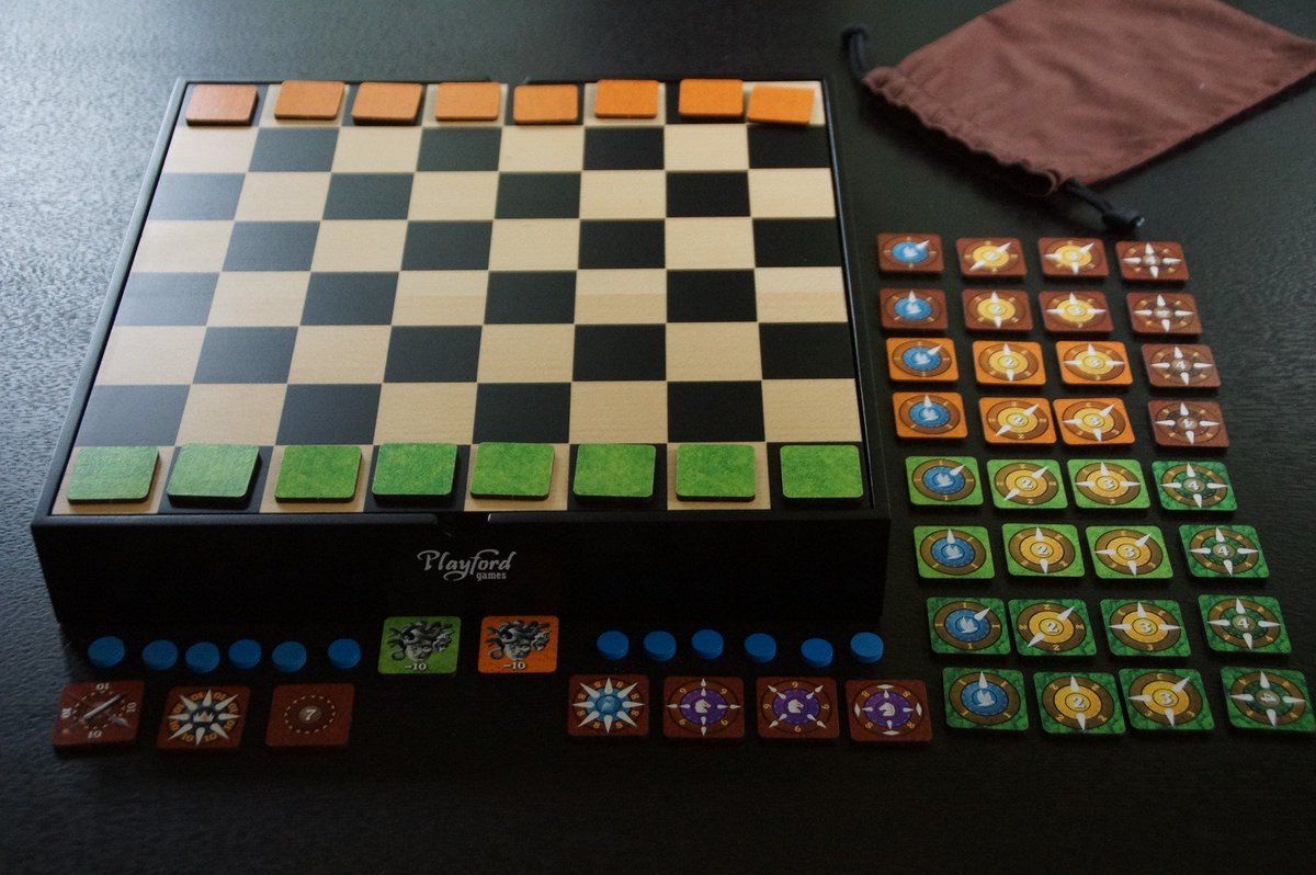 PlayfordGames's tweet photo. Ancients to Essen - 6-9 CE - 18 Days to Essen

Capere is a light, card-driven strategy game, published by retired LA teacher Paul Ali.  It can now be played using tiles from the Ancient World Multi Game System. #essenspiel #brettspiele #brettspiel #bgg #boardgame #tabletop https://t.co/5UA18NJJSh