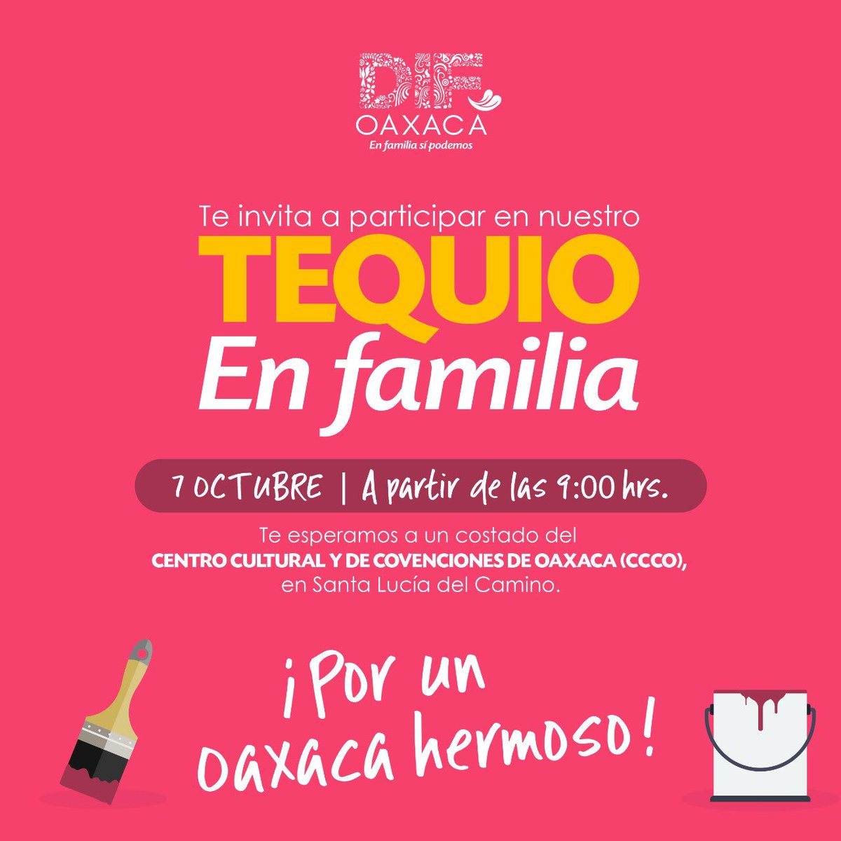 BlancaIslasM's tweet photo. Haciendo #TequioporOaxaca en @DIF_Oaxaca en equipo con @SEMOVI_GobOax @ICAPET_GobOax @IOAM_GobOax #EnFamiliaSiPodemos @alejandromurat @IvetteMurat @holmchristian #DAPC https://t.co/Aqcv4f58Mz