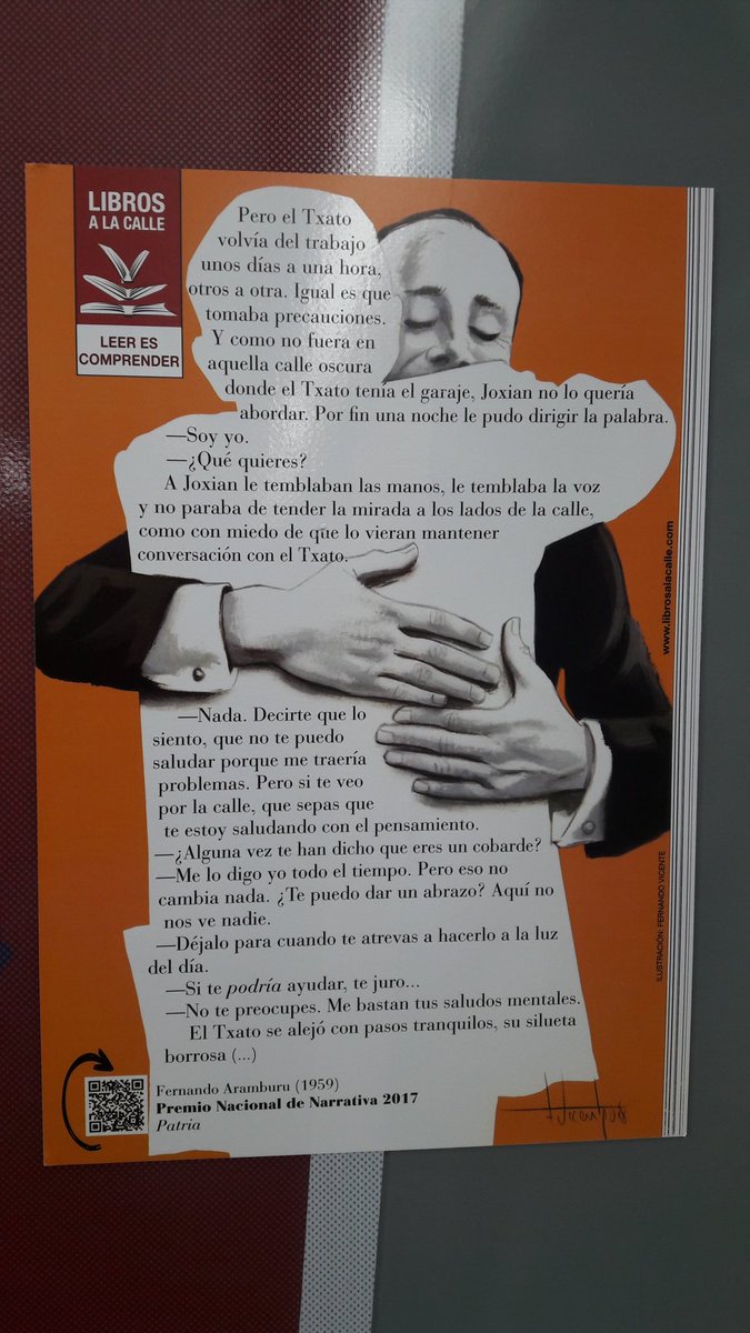 desalluch's tweet photo. "Leer es comprender" 
No hay un slogan ni una imagen que puedan acompañar mejor a la novela de @FernandoArambur 

#libros #gourmet https://t.co/2lXY3L7dQC