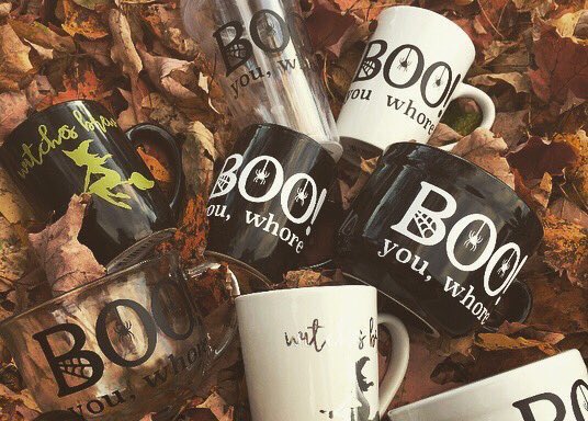 MamaaLovess's tweet photo. From now until October 31st, use code SPOOKY for 10% off your order🎃 Every purchase made using this code will be entered in a chance to win a @GracieMayDesign Halloween mug✨ https://t.co/88y6bPZaID