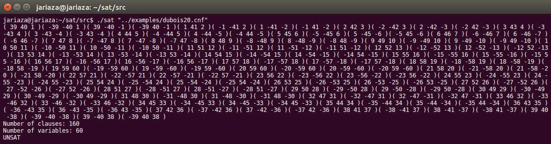 jariazavalverde's tweet photo. Working on a new SAT solver (Boolean satisfiability problem) in #C for formulas in conjunctive normal form! #satsolver
https://t.co/wj9mzXeB8m https://t.co/rANhkrPpTS
