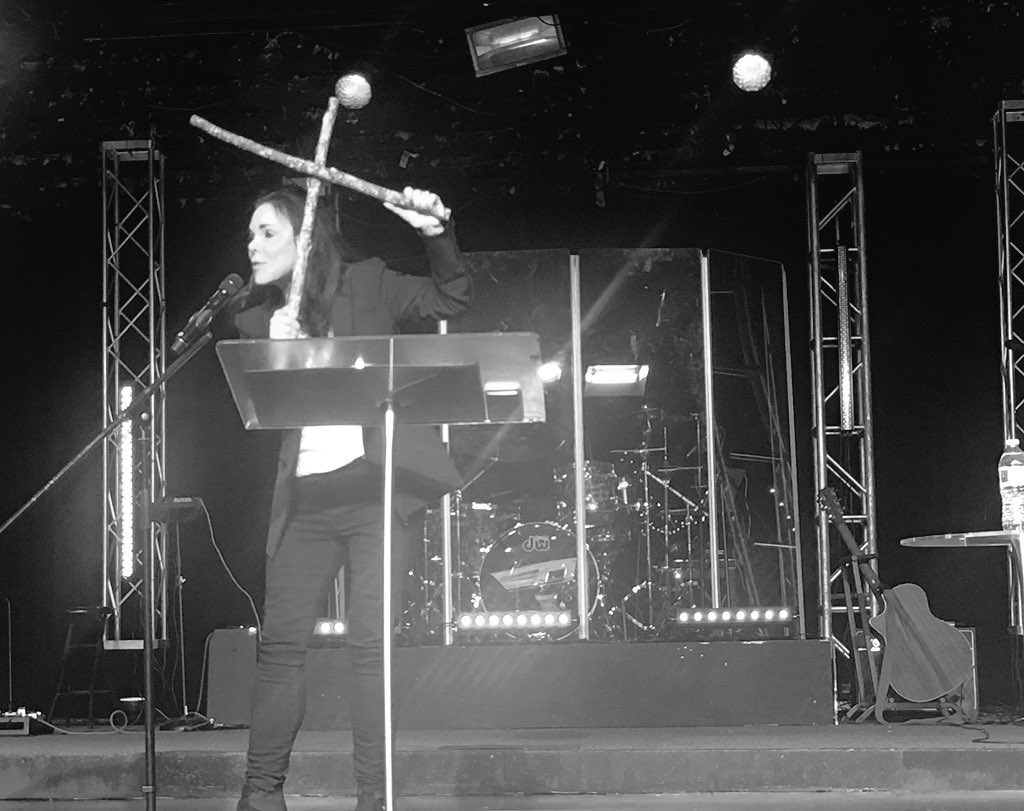 TrinityMiami's tweet photo. Sometimes we think we can’t do anything with two stick, “but two sticks are enough for Jesus to change everything for us.” — @RobynWilkerson #TrinityMiami https://t.co/Gn0RgtycRa