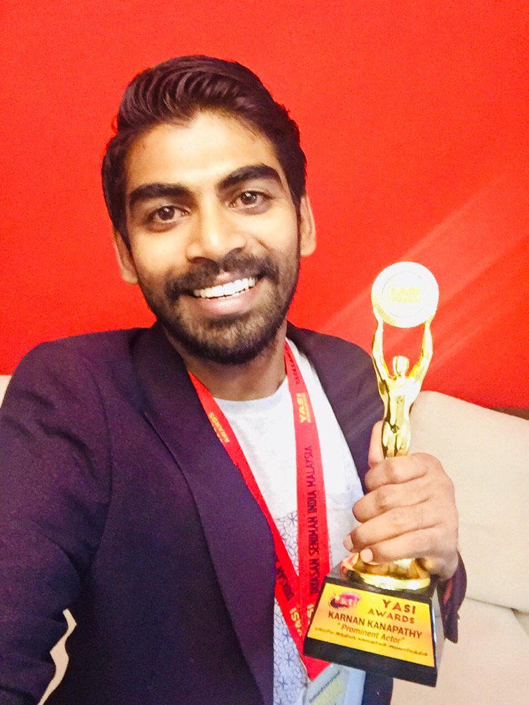 Gotta Best Actor award in ' YASI Awards ' Thanks everyone for the Support Dedicate this award to my Mom Love You Maa