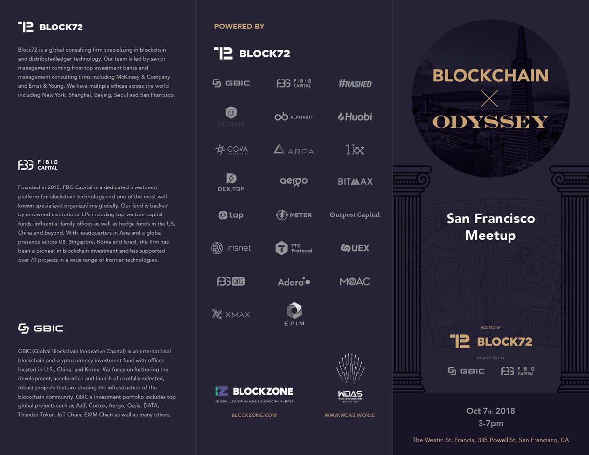 developerYP's tweet photo. I will present #AERGO one more time at #Block72events before #SFBW2018. Thanks #Block72. https://t.co/a7kCkN7FJv