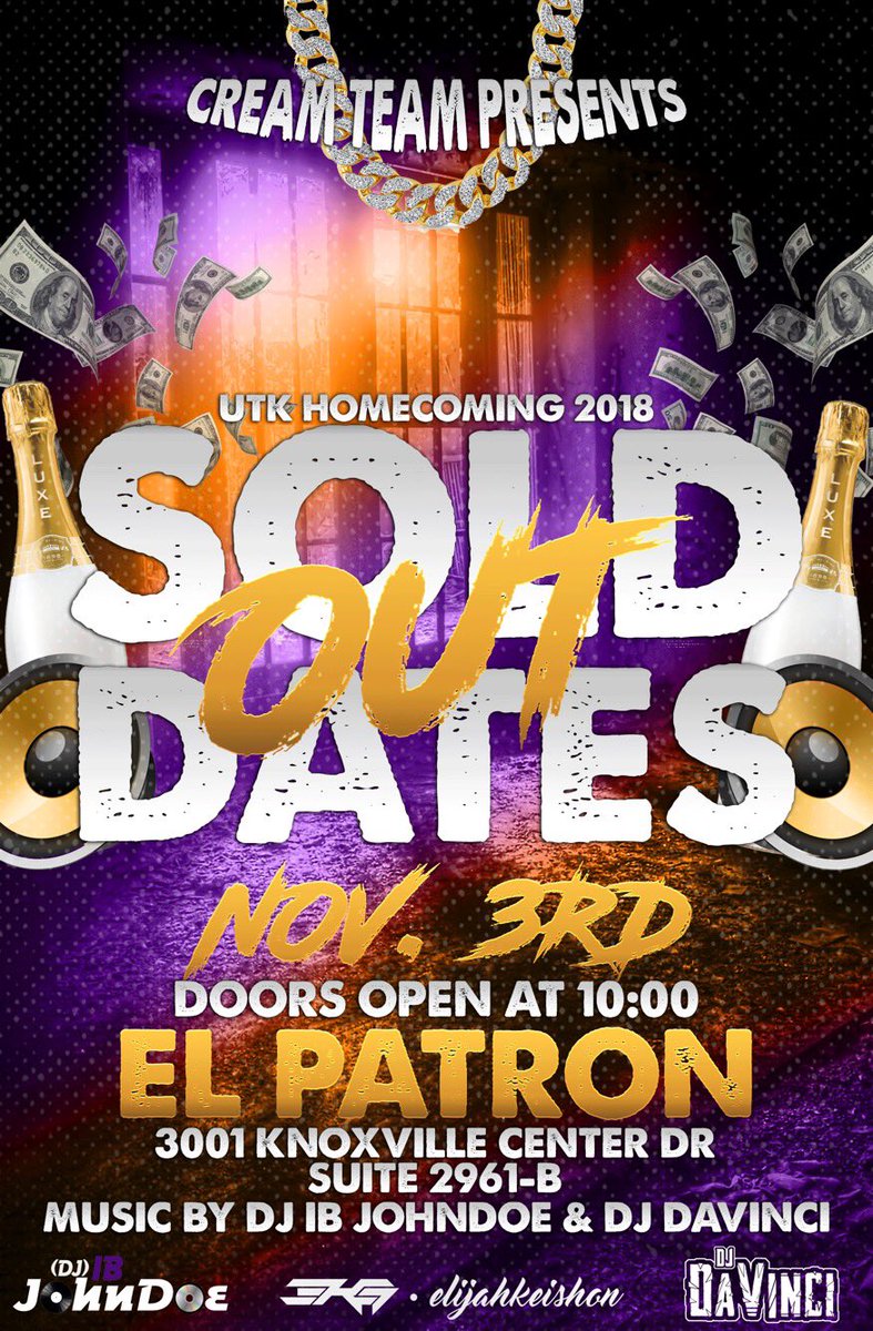 sQr1ppy's tweet photo. Y’all asked what’s the move for homecoming. #UTKHC18 https://t.co/aVNcQuoFjN