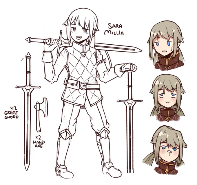 5e DND fighter OC that will never see the light of day
(frankensteined fire emblem, sachiko and other references for design lol) 
