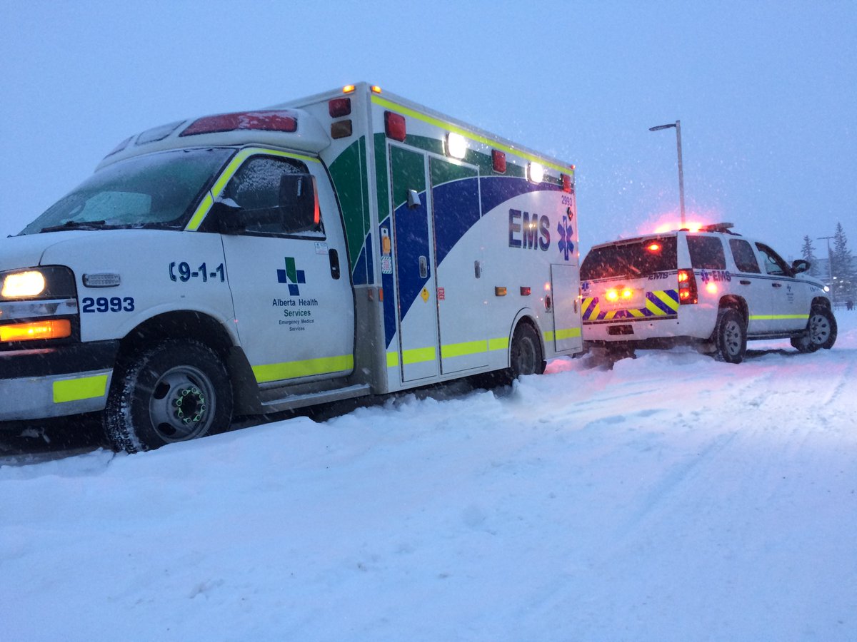 Huge "thank you" to a number of motorists who attempted to free a stuck ambulance on Highway 1 (<a href="/MDofBighorn/">MD of Bighorn</a>) during Tuesday's snowfall, but especially a <a href="/home_hardware/">Home Hardware | Quincaillerie Home Hardware</a> semi-truck operator who was able to safely pull us from the ditch and get us on our way. 👏