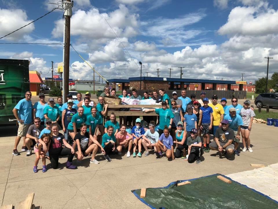 SHP/Studio C Sweet 16 Bunk Bed Build was a success! These dancers and their families were amazing. We built 16 bunk beds, that’s 32 children off the floor! Thank you to everyone who helped with this first big build!  #studiocdance #shpjohnsoncounty #shp #dancersmakingadifference