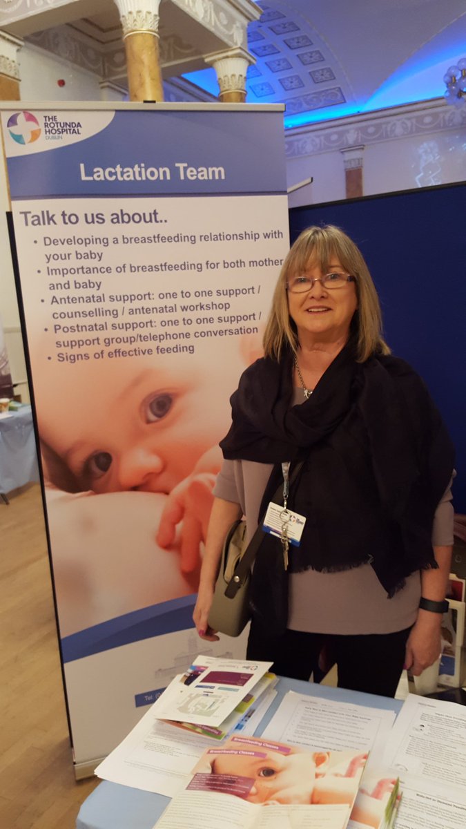 RotundaHospital's tweet photo. Maura, from our lactation team at our #MaternityOpenDay - promoting #breastfeeding during #nationalbreastfeedingweek https://t.co/LUwT21Hz8u