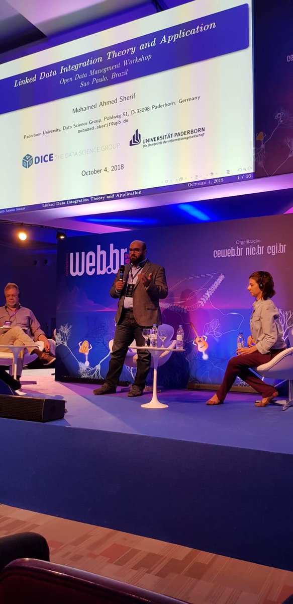 MAhmedSherif's tweet image. It was a great opportunity being at the #webbr #w3cconference in São Paulo. I presented our major research in @DiceResearch concerning linked data integration. Looking forward to future cooperation with our hosts from São Paulo. #datascience @akswgroup @eccenca @HTWKLeipzig
